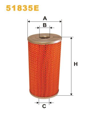 WIX FILTERS alyvos filtras 51835E